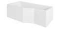 Duschbadewanne 170x75 cm links Badewanne Eckwanne Integra Glasabtrennug (id: 236)