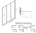 Duschbadewanne 170x75 cm rechts Badewanne Eckwanne Integra Glasabtrennug (id: 238)