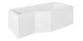 Badewanne Raumspar 170x75 cm rechts Integra Eckwanne (id: 549)