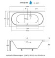 Badewanne Rechteck Vitae 170x75 cm (id: 245)