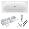 Badewanne Rechteck Vitae 170x75 cm (id: 245) Wannenträger