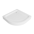 Duschwanne Duschtasse 90x90 x 5 x 15 cm Ben-2 R55 Viertelkreis Antirutschoberfläche + Siphon (id: 2159)