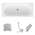 Badewanne Rechteck Vitae 180x80 cm + Kopfkissen Mare (id: 1676) ohne Verkleidung