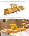 Badewanne Rechteck Vitae 150x75 cm + Ablage Bambus (id: 1086)