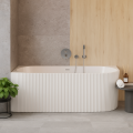 halb freistehende Badewanne 150x75 cm links Denaya Eckbadewanne Wandbadewanne (id: 2162)