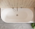 halb freistehende Badewanne 170x78 cm rechts Denaya Eckbadewanne Wandbadewanne (id: 2164)