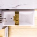 Badewanne Acrylwanne Rechteck Tami 190x90 cm + Ablage Bambus (id: 1653)