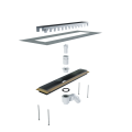 Duschrinne Ablaufrinne 80 cm befliesbar Bodenablauf Edelstahl (id: 2171)