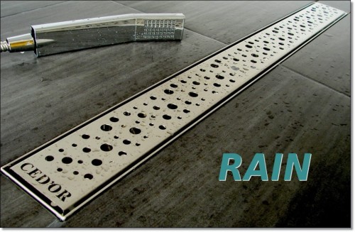 Duschrinne Ablaufrinne 60 cm RAIN befliesbar Bodenablauf Edelstahl (id: 2172)