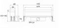 Duschrinne Wall Wandduschrinne Wandrinne Breite 40 cm (id: 2173)