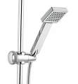 Set Duschsystem Aufputz Squerto Regendusche mit Handbrause Duscharmatur (id: 2174)