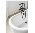 ABLAUFGARNITUR FÜR BADEWANNE SIPHON schwarz Click Clack Pop up Ø 52 MM black Länge 57 cm (id: 2176)