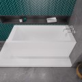 Badewanne Acrylwanne Rechteck Tami Antirutsch 180x80 cm + Antirutschoberfläche (id: 2188)