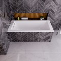 Badewanne Rechteck Tami 140x70 cm Antirutsch Acrylwanne + Siphon Viega (id: 2189)