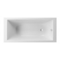 Badewanne Rechteck Tami 140x70 cm Antirutsch Acrylwanne + Siphon Viega (id: 2189)