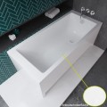 Badewanne Rechteck Tami 140x70 cm Antirutsch Acrylwanne + Siphon Viega (id: 2189)