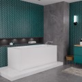 Badewanne Rechteck Tami 140x70 cm Antirutsch Acrylwanne + Siphon Viega (id: 2189)