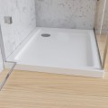 Duschwanne Duschtasse 80 x 90 x 12,5 cm Lupo Duschplatte + Siphon (id: 2190)