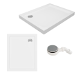 Duschwanne Duschtasse 80 x 90 x 12,5 cm Lupo Duschplatte + Siphon (id: 2190)