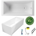 Badewanne Rechteck Tami 150x70 cm Antirutsch Acrylwanne + Siphon Viega (id: 2191) Acrylschürze