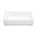 Badewanne Rechteck Tami 150x70 cm Antirutsch Acrylwanne + Siphon Viega (id: 2191)