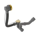 ABLAUFGARNITUR FÜR BADEWANNE SIPHON Ø 52 MM golden gold Länge 57 cm (id: 1538)