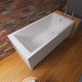 Badewanne Rechteck Tami 140x70 cm Antirutsch Acrylwanne + Siphon Viega (id: 2189)