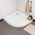 Duschwanne Duschtasse 90x90 x 5 x 15 cm Ben-2 R55 Viertelkreis Antirutschoberfläche + Siphon (id: 2159)
