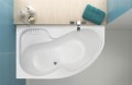 Badewanne Wela 160x100 cm links Kopfkissen Sole Eckbadewanne + Ablaufgarnitur Viega (id: 2199)