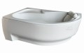 Badewanne Wela 160x100 cm links Kopfkissen Sole Eckbadewanne + Ablaufgarnitur Viega (id: 2199)