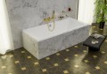 große Badewanne Tami 200x90 cm Kissen Sole Acrylwanne Rechteck (id: 2204)