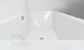 große Badewanne Tami 200x90 cm Kissen Sole Acrylwanne Rechteck (id: 2204)