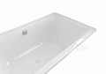große Badewanne Tami 200x90 cm Kissen Sole Acrylwanne Rechteck (id: 2204)