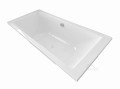 große Badewanne Tami 200x90 cm Kissen Sole Acrylwanne Rechteck (id: 2204)