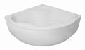 Badewanne Selma 150x150 cm Kopfkissen Sole mit Isolierung Thermobadewanne Eckbadewanne + Siphon Viega (id: 2206)