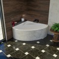 Badewanne Bala 120 x 120 cm Antirutsch Eckwanne Acrylwanne + Siphon Viega (id: 2207)