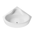 Badewanne Bala 120 x 120 cm Antirutsch Eckwanne Acrylwanne + Siphon Viega (id: 2207)
