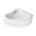 Badewanne Bala 120 x 120 cm Antirutsch Eckwanne Acrylwanne + Siphon Viega (id: 2207)