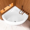 Badewanne Bala 120 x 120 cm Antirutsch Eckwanne Acrylwanne + Siphon Viega (id: 2207)