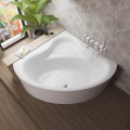 Badewanne Bala 120 x 120 cm Antirutsch Eckwanne Acrylwanne + Siphon Viega (id: 2207)