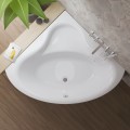 Badewanne Bala 120 x 120 cm Antirutsch Eckwanne Acrylwanne + Siphon Viega (id: 2207)