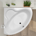 Badewanne Bala 120 x 120 cm Antirutsch Eckwanne Acrylwanne + Siphon Viega (id: 2207)