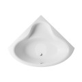 Badewanne Bala 130 x 130 cm Antirutsch Eckwanne Acrylwanne + Siphon Viega (id: 2208)
