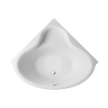 Badewanne Bala 140x140 cm Antirutsch Eckwanne Acrylwanne + Siphon Viega (id: 2209)