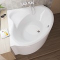 Badewanne Bala 140x140 cm Antirutsch Eckwanne Acrylwanne + Siphon Viega (id: 2209)