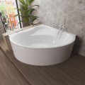 Badewanne Bala 140x140 cm Antirutsch Eckwanne Acrylwanne + Siphon Viega (id: 2209)