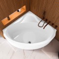 Badewanne Bala 140x140 cm Antirutsch Eckwanne Acrylwanne + Siphon Viega (id: 2209)