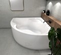 Badewanne Selma 150x150 cm Antirutsch Eckwanne Acrylwanne + Siphon Viega ) (id: 2213)