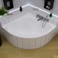 Badewanne Selma 150x150 cm Antirutsch Eckwanne Acrylwanne + Siphon Viega ) (id: 2213)