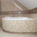 Badewanne Selma 150x150 cm Antirutsch Eckwanne Acrylwanne + Siphon Viega ) (id: 2213)